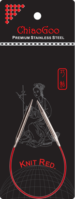 картинка Сталеві Knit Red 23см кругові спиці ChiaoGoo